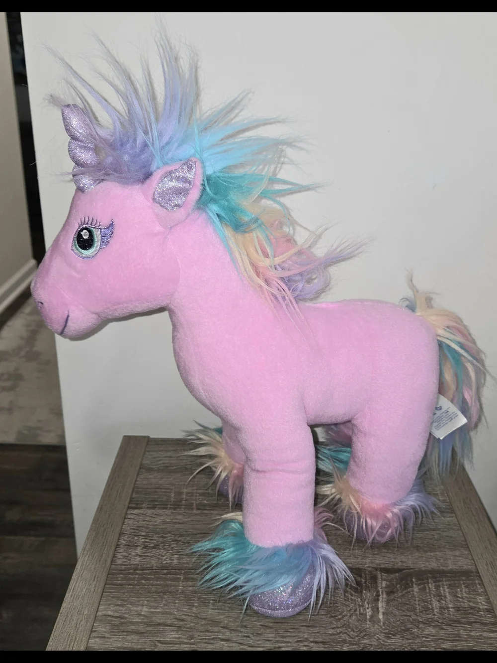 Build A Bear Fairy Friend Unicorn Rainbow Pink Plush Stuffed Animal 17